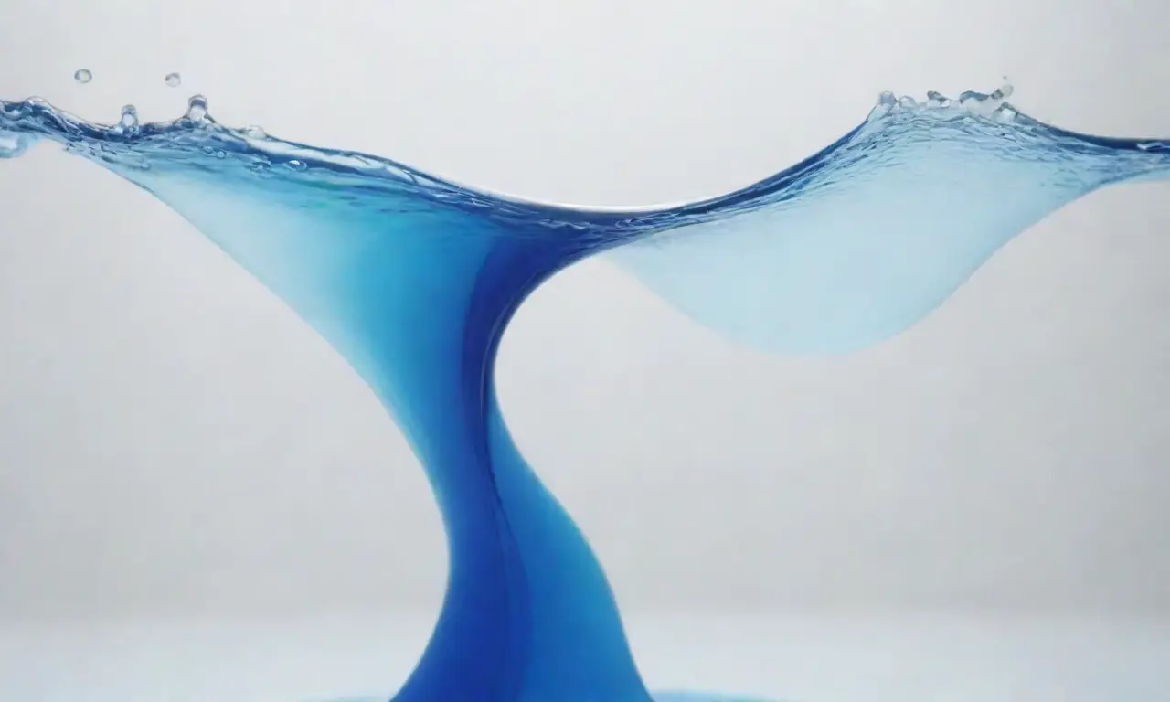 Un agua abstracta salpicante adorna una figura humana en línea con un blanco estrellado